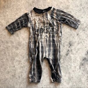 Blue Rock Tie Dye Romper